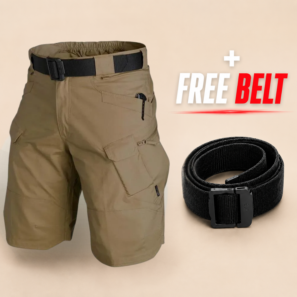 Taktiske shorts med mange lommer