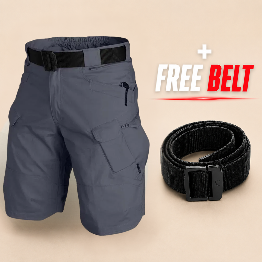 Taktiske shorts med mange lommer