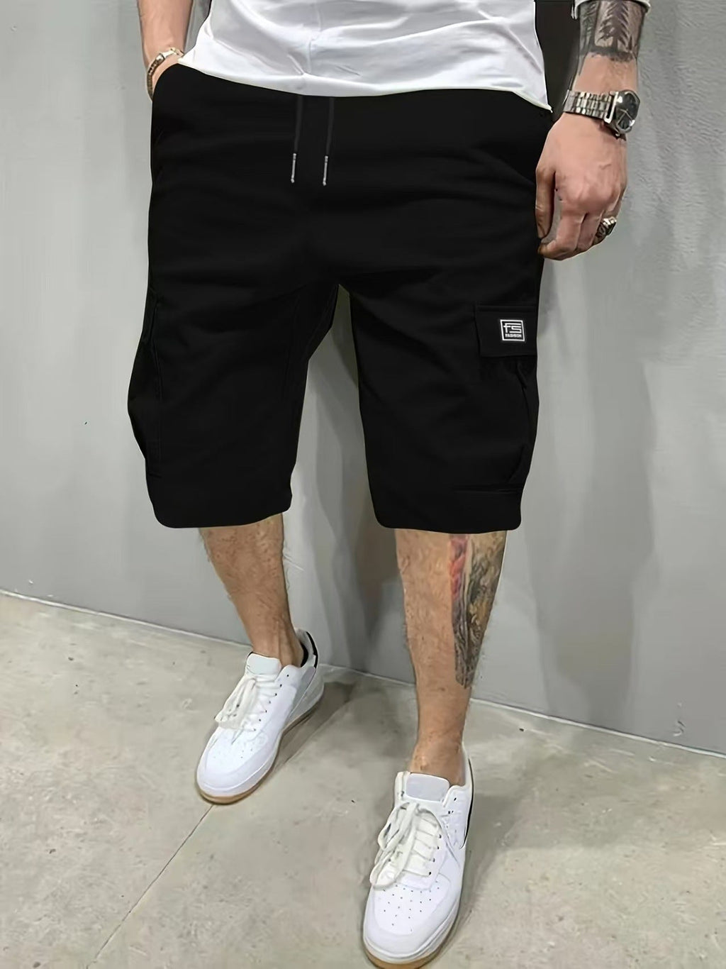 Strukturerede Cargo Shorts