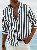 Lightweight Striped Shirt Summer