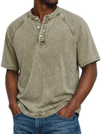 Vintage Button-Up Shirt for Men