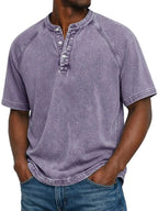 Vintage Button-Up Shirt for Men