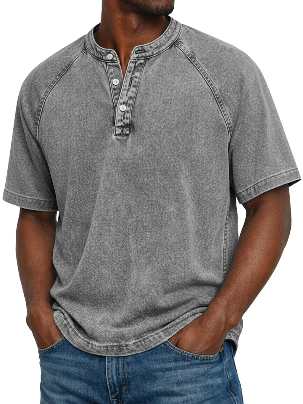Vintage Button-Up Shirt for Men